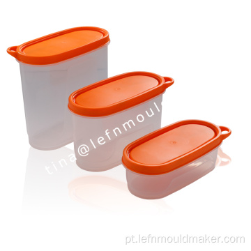 Molde de molde de recipiente de plástico para alimentos com design OEM